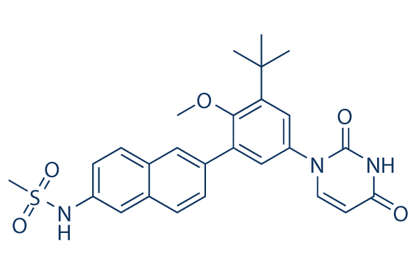 Dasabuvir (ABT-333)化学構造